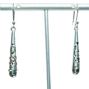 Papel Picado Cylinder Mexican  Statement Earrings - 925 Sterling